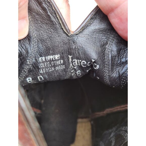 Laredo Brown Western Cowboy Snip Toe Boots Women's Size 8D - Picture 6 of 7